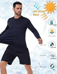 7 Pack Long Sleeve Shirts for Men Moisture Wicking Sun Protection UV UPF SPF …