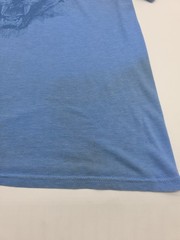 Reebok T-Shirt Men Medium Blue Logo Cotton Polyester Tee.#40832