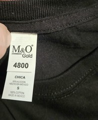 M & O Gold Soft Touch Black Crew Neck T-shirts Lot Of 12 Adult Size Small
