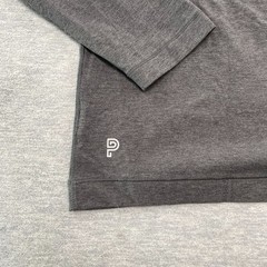 Public Rec Shirt Mens XL Gray Go To Long Sleeve Crew Neck Logo Casual Tee