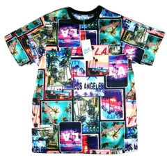 FRESH PRINTS BEL AIR SIZE S SHIRT ALL-OVER HIP HOP STREETWEAR JERSEY ANGELES LA