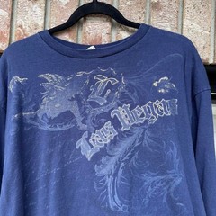 NAVY DELTA PRO WEIGHT “LAS VEGAS” Y2K LONG SLEEVE