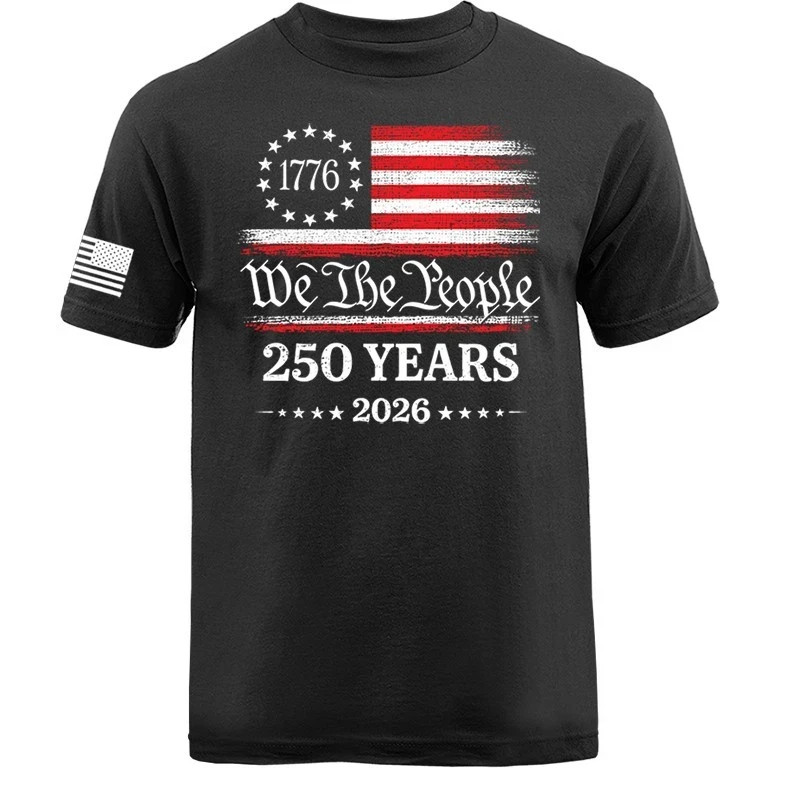 We The People 250 Years T-Shirt America 250th Anniversary 1776 2026 Graphic Tee