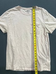 J. Crew T-Shirt Broken-In White 100% Cotton Pocket Casual Everyda Soft M A008968