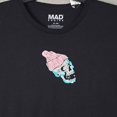 Skater Skeleton Mens XL Black Casual Streetwear Surfer Horror Space NWT