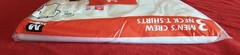 Vintage 1997 Hanes T Shirts Sealed NOS 3 Pack Medium 38-40 White Cotton USA 6 PC