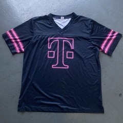 T-Mobile Men’s Black Friday Night 5G Lights Graphic Logo Jersey.