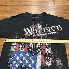Warrior International T-Shirt Men’s XS Black MMA Freedom Fighter Shane Carwin