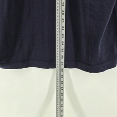 Collars & Co Cotton Silk T-Shirt Men’s Large Navy Blue Luxury Touch Minimalist