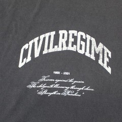 Civil Regime Shirt Mens Large Black Butterfly Nature Graphic Tee Streetwear