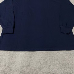 Vintage Russell Athletic Mock Neck Shirt Mens 2XL XXL Navy Pro Cotton Blank NEW