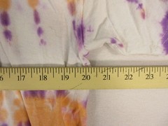 GildanShirt Mens XL Tie Dye Spiral Purple Orange White Short Sleeve Cotton