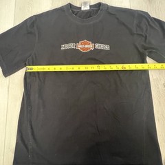 Harley-Davidson Men’s Medium Black Skull Graphic T-Shirt Embroidered Logo