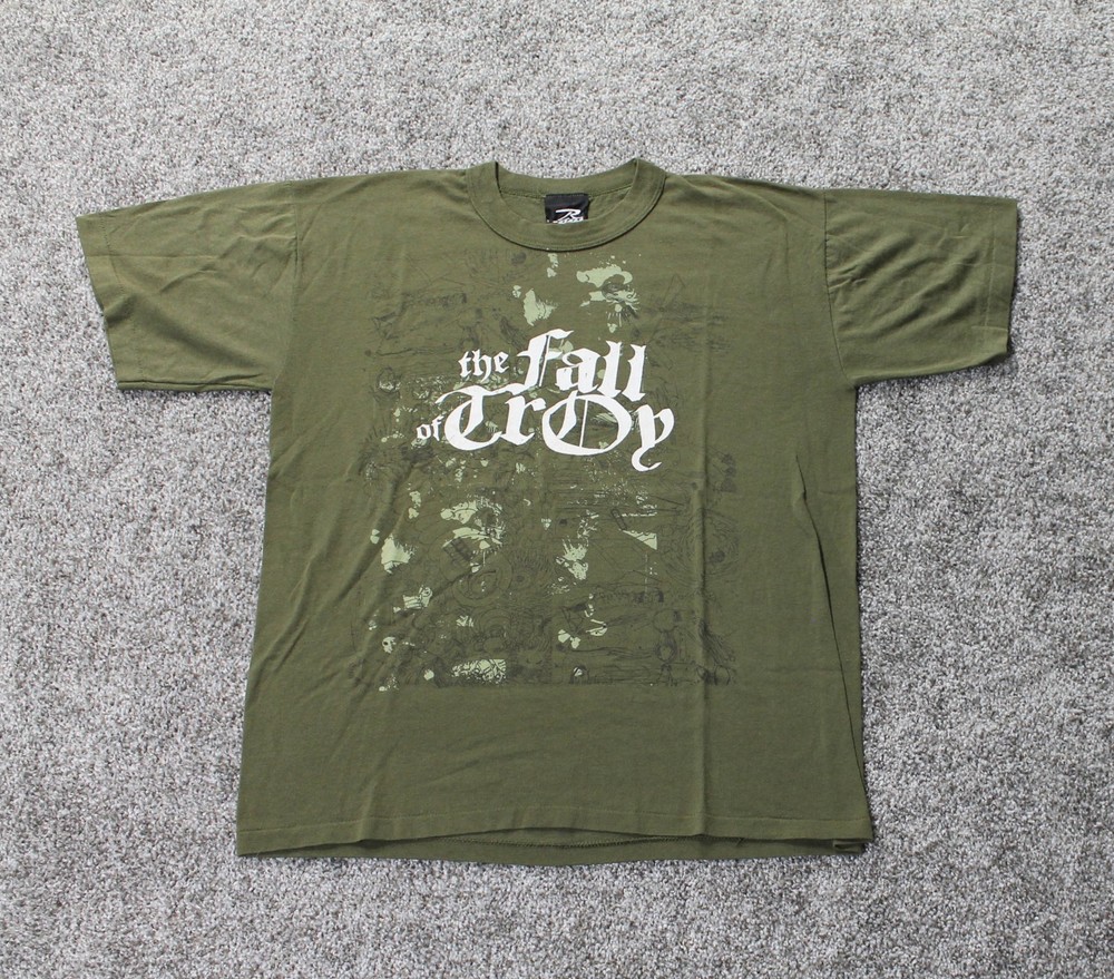 Vintage Rothco Made in USA The Fall of Troy Math Rock Tee Size L