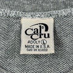 Vintage Cal Cru Shirt Mens Large Grey Maui Rules Graphic Tee Hawaii Surf 90s