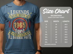 60th Birthday Men’s T-Shirt Born 1965 Legend Celebrate 60 Years old Funny Gift