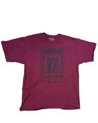 Volcom Stone Graphic Tee Mens XLG Burgundy Y2K Skate Surf Streetwear