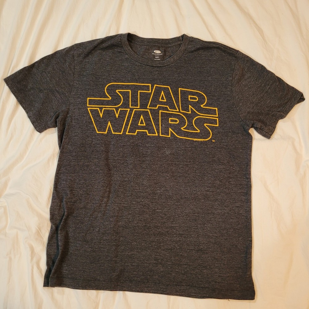 Star Wars Dark Slate Grey Adult Size Medium T-shirt Old Navy