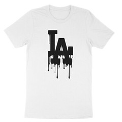 LA Drip, California, Los Angeles Red, Blue, Graphic Design Hip Hop Men’s T-Shirt