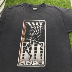 Vintage Y2K AND-1 Technical Methods Slam Dunk Basketball T-Shirt Men Size Large