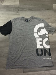 Ecko Unltd. Men’s T-Shirt 2XL Gray White Rhino Pattern