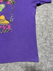 FIESTA San Antonio Texas FOTL Purple BOXY XL Single Stitch Party Shirt Margarita