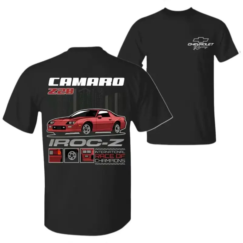 Camaro Z28 IROC-Z T-shirt, Chevrolet Racing Classic Muscle Car Graphic Tee, Vint