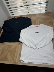 Nelk Boys Full Send Long Sleeve Shirt Size Medium Embroidered Logo Lot Of 2