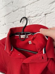 Moncler Polo Shirt Red Men’s XS (Tagged S) Maglia Manica Corta Logo Slim Fit