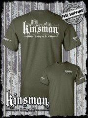 Kinsman Trading Co. LLC Saginaw City Logo 2-Sided T-Shirt Michigan