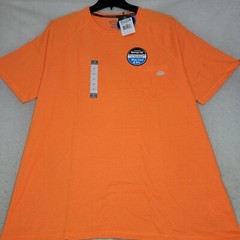 Dickies Shirt Mens 2XL XXL Orange Temp IQ Lightweight Performance Wicking NWT