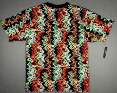 Jordan AJ Hare Retro All Over Print Zigzag T Shirt Loose Fit Small NWT. #0027