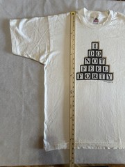 Vintage 1995 I Do Not Feel Forty T Shirt Adult Large White Funny Birthday USA