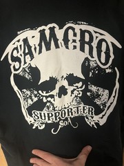 Sons of Anarchy Samcro Supporter T Shirt Mens Size Medium- Excellent Condition