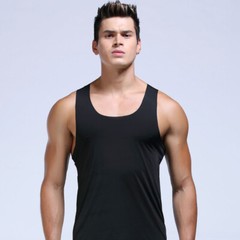 Mens Ice Silk Underwear Tank Top Shirt Sleeveless T-Shirt Sexy Wife Beater