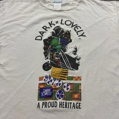 Vintage Dark Lovely A Proud Heritage African Pride Tee T Shirt XL