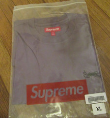 Supreme Washed Tag S/S Top Size XL Lavender SS24 Supreme New York 2024 Brand New