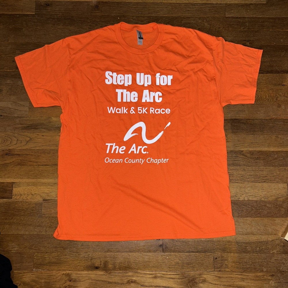 ARC Step Up for the Walk Charity Fundraising Event Orange 2024 T-Shirt S Small