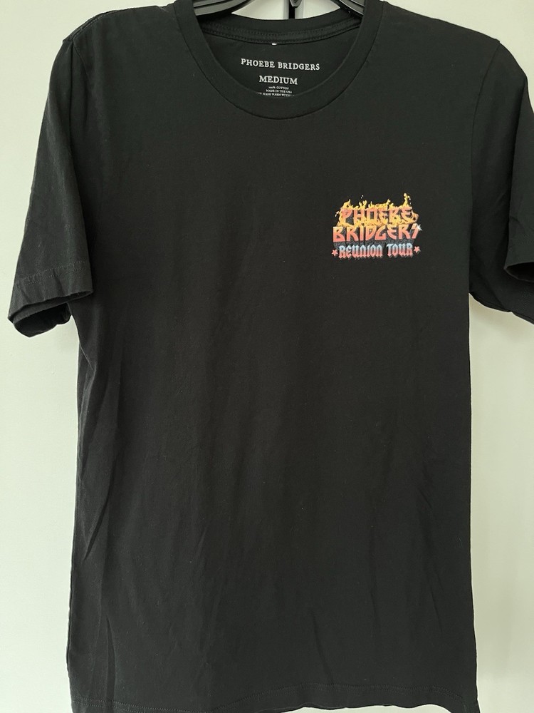 Phoebe Bridgers Reunion Tour Concert Tee- Size M- Black