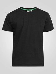 D555 Duke Big Mens Black Crew Neck T-Shirt 5 Pack Multipack 2XL-10XL