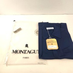 Vintage Montagut Raymond Mens Shirt Marine Blue Size 3 Polyamide BRAND NEW