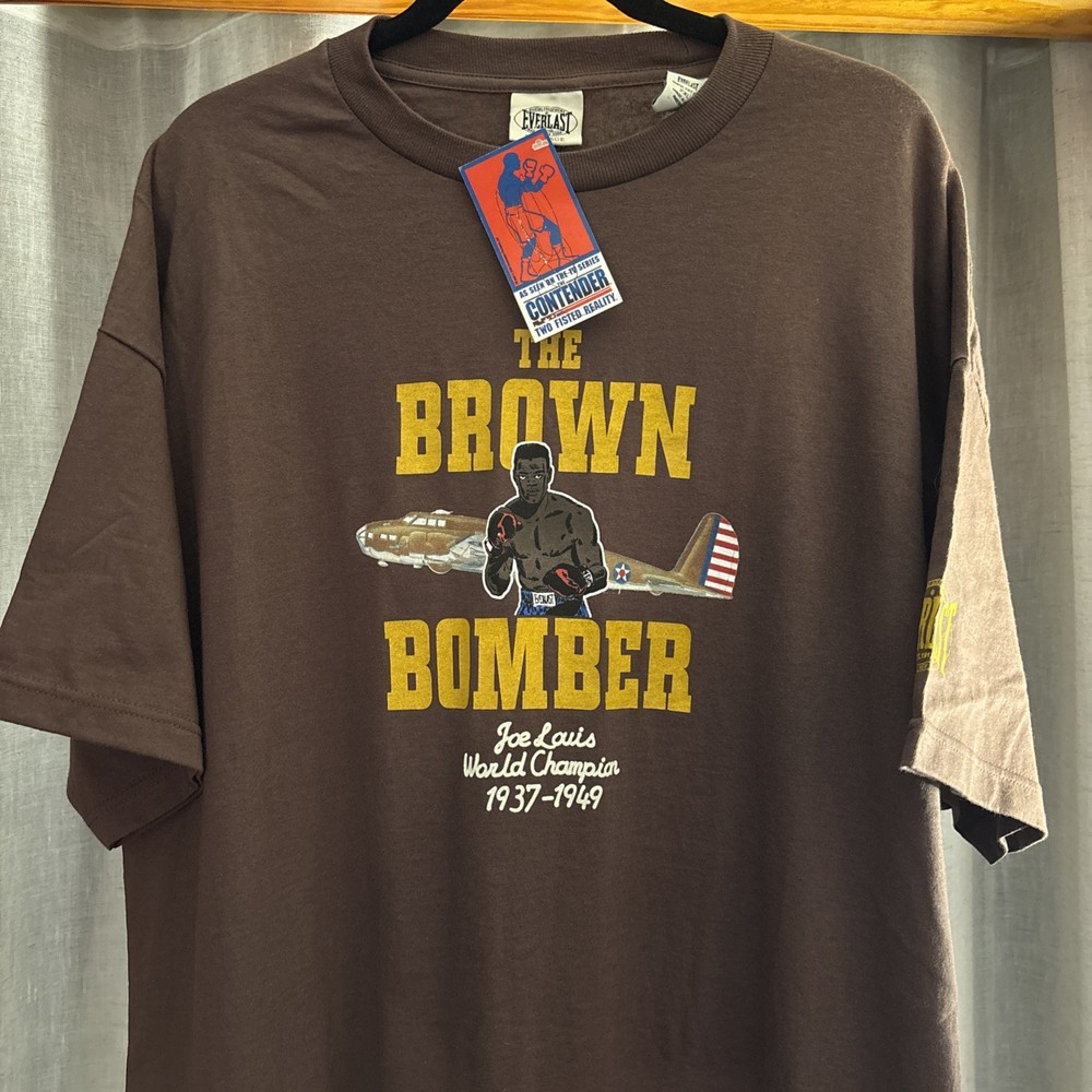 NWT-Vintage Y2K Everlast Joe Louis The Brown Bomber Boxing Shirt 2XL