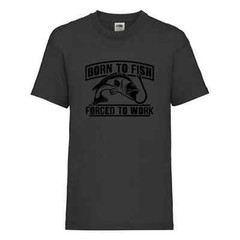 Fishing Forced To Work Fish Humour Novelty T Shirt Various Colours And Sizes