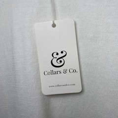 Collars & Co T-Shirt Men 2XL White Cotton Silk Luxury Lucca Tee Minimalist NWT