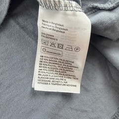 H&M Men’s Slim Fit Short Sleeve T-Shirt Gray Size Medium Cotton Blend Stretch