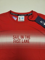 New PRADA 36th America’s Cup Crew Neck S/S MAUKU T-Shirt Men’s SMALL S Red Poly