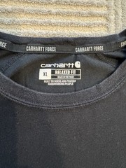 Carhartt TK6652-M Force Relaxed Fit Black Logo T-Shirt Men’s XL Regular