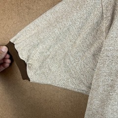 VTG 70s JCPenney Two-Tone Sandy Brown Ringer Tee Large