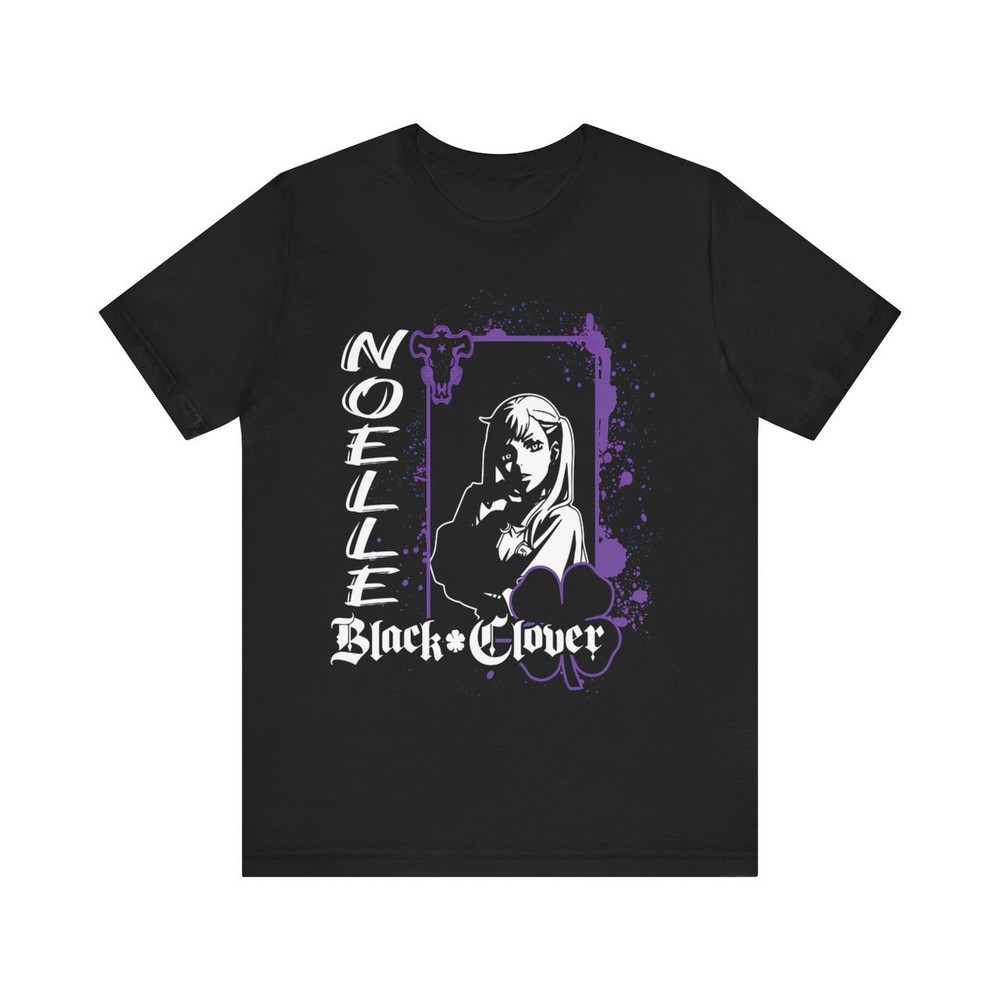 Anime Black Clover Noelle T Shirt Size S – 5Xl BLACK Size S – 5XL