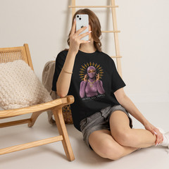 Trends May Change Fashion Masked Woman Streetwear Graphic T-Shirt